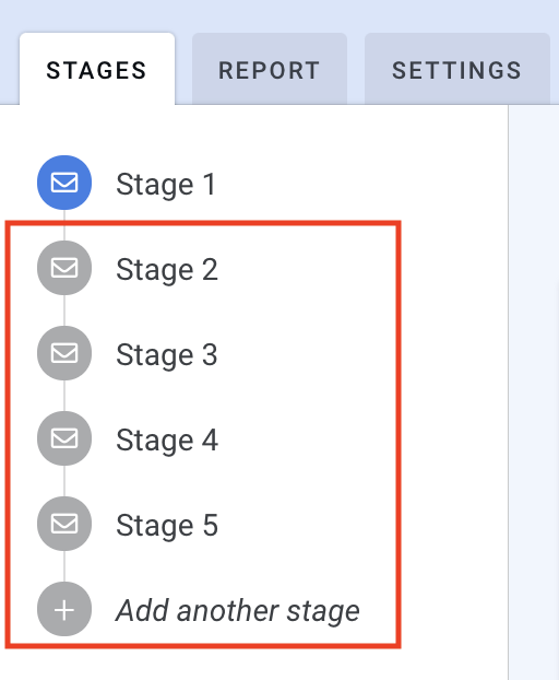 cold email follow-up stages example